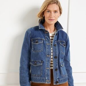 Talbots Petite Large Studio Chore Jacket - Brooklyn Wash